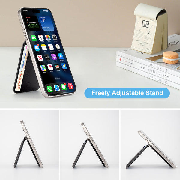 Business PU Leather Mobile Phone Card Holder